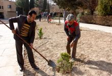 گزارش تصویری از آئیین درختکاری و تقدیر ازهمکاران فضای سبز دانشگاه